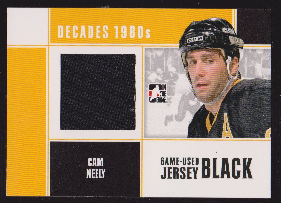2010-11 ITG Decades 1980s Jerseys Black #M15 Cam Neely (image for) 2010-11 ITG Decades 1980s Jerseys Black #M15 Cam Neely